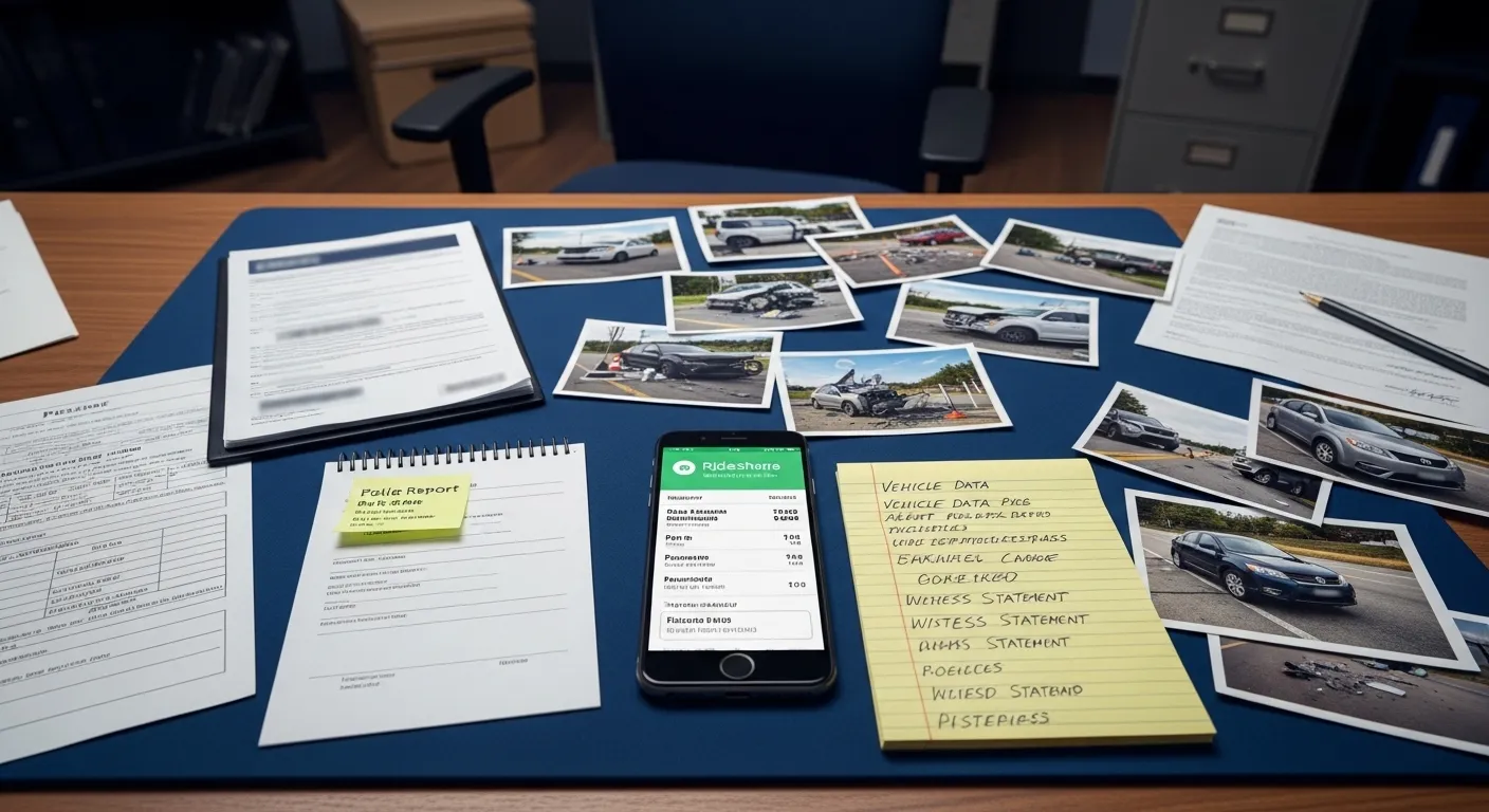 Evidence used in a robotaxi accident injury claim