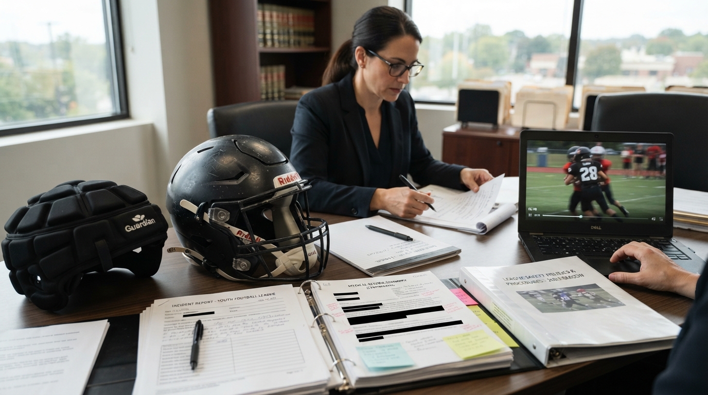 Evidence preserved for youth football injury claims after a serious head injury